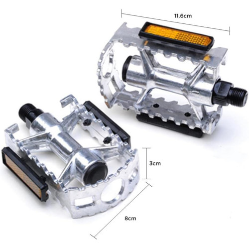 Comprar Pedales «Clasico», aluminio, plata