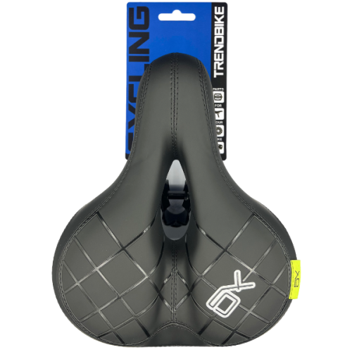 Comprar Sillin TRENDBIKE «Cuadros» con hendidura y muelles (240x190mm)