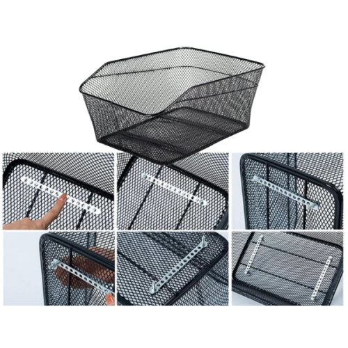 Comprar Cesta trasera «VZ-260-2» con fijacion (40x30x17 cm), metal, negro