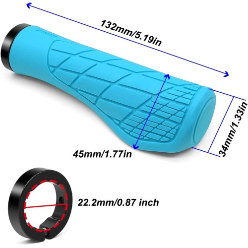 Comprar Punos «Goma suave» grandes, con abrazadera, 132mm, azul