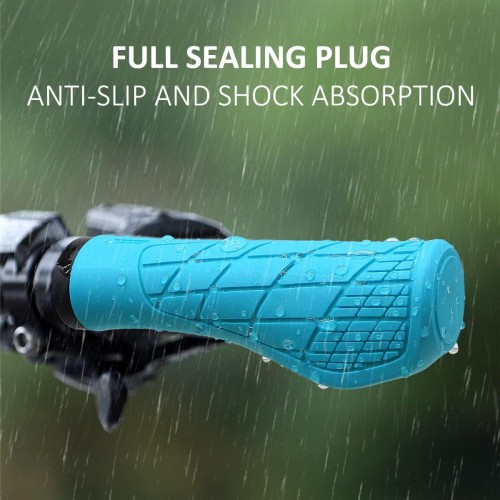 Comprar Punos «Goma suave» grandes, con abrazadera, 132mm, azul