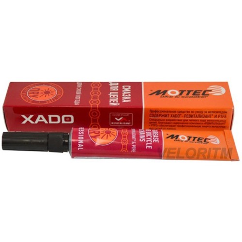 Comprar Lubricante ultrahidrofobico «XADO» para cadenas con revitalizante y PTFE (DRY / Seco), 20ml.