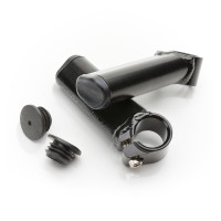 Cuernos aluminio «VZ244-1» 110mm, negro