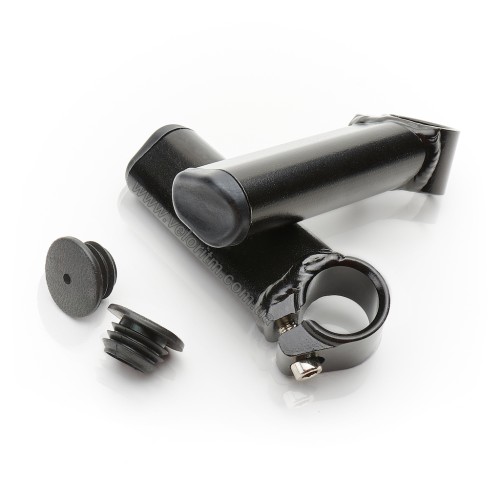 Comprar Cuernos aluminio «VZ244-1» 110mm, negro