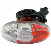 luz trasera «Diagonal», 4 LED, rojo-blanco