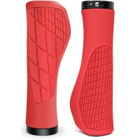 Punos «Goma suave» grandes, con abrazadera, 132mm, rojo