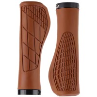 Punos «Goma suave» grandes, con abrazadera, 132mm, marron