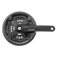 Plato triple ProWheel MTB 6/7/8V - 24x34x42D, 170 mm, negro