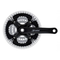 Comprar Plato triple ProWheel Trekking 6/7/8V - 28x38x48D, 170 mm, aluminio, negro