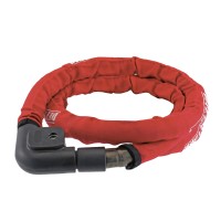 Candado cable reforzado WAG PITONE 22 x 1200mm, con llave, rojo