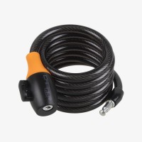 Candado cable espiral CAIMAN 10 x 1800mm, con llave y fijacion