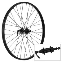 Rueda trasera 29'' Krayton - 36H negro - B36R 9x135 V-Brake alum. negro rosca