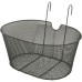 Comprar Cesta delantera «OVALADA CON GANCHOS» (39 x 30 x 19 cm), negro