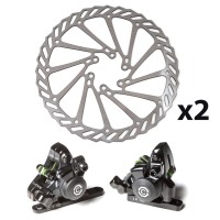 Comprar Pinzas freno mecanico y discos Clarks CMD-28FM - Anclaje flat-mount - R160 / F160