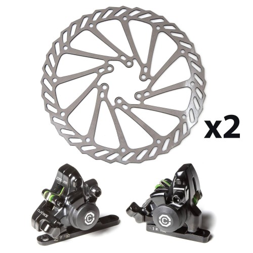 Comprar Pinzas freno mecanico y discos Clarks CMD-28FM - Anclaje flat-mount - R160 / F160