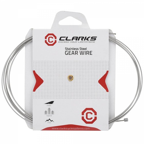 Comprar Cable cambio CLARKS acero inoxidable forrado de teflon - 1.1x2000 mm, blanco
