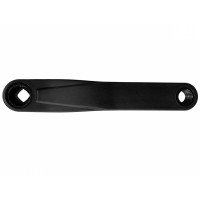 Biela izquierda cuadradillo Krayton steel negra recubierta de plastico - 170mm
