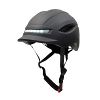 Casco con luz CP02, negro (53/61cm - talla unica)