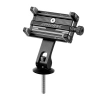 Soporte de movil «JOHORSE» para instalacion interna en manillar, aluminio, negro