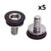 Comprar Tornillo M8 para eje de pedalier con tapa protectora, (10 unidades = 5 juegos)