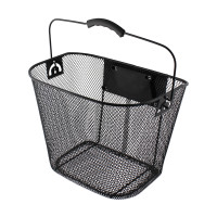 Cesta delantera «CON CLIP» (34 x 25 x 26 cm), negro