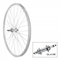 Rueda trasera 700C Krayton - 36H plata - A10R 3/8x135 V-Brake steel plata tuerca 6/8v