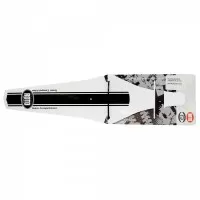 Comprar Guardabarros trasero ROTO (ITALY) de fijacion al sillin «dibujo lineas», blanco