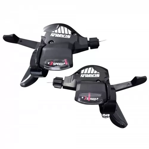 Comprar Mandos de cambio SunRun KD-34 con visor - 3 x 7 velocidades (Izquierda + Derecha)